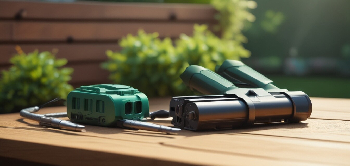 Battery-powered yard tools