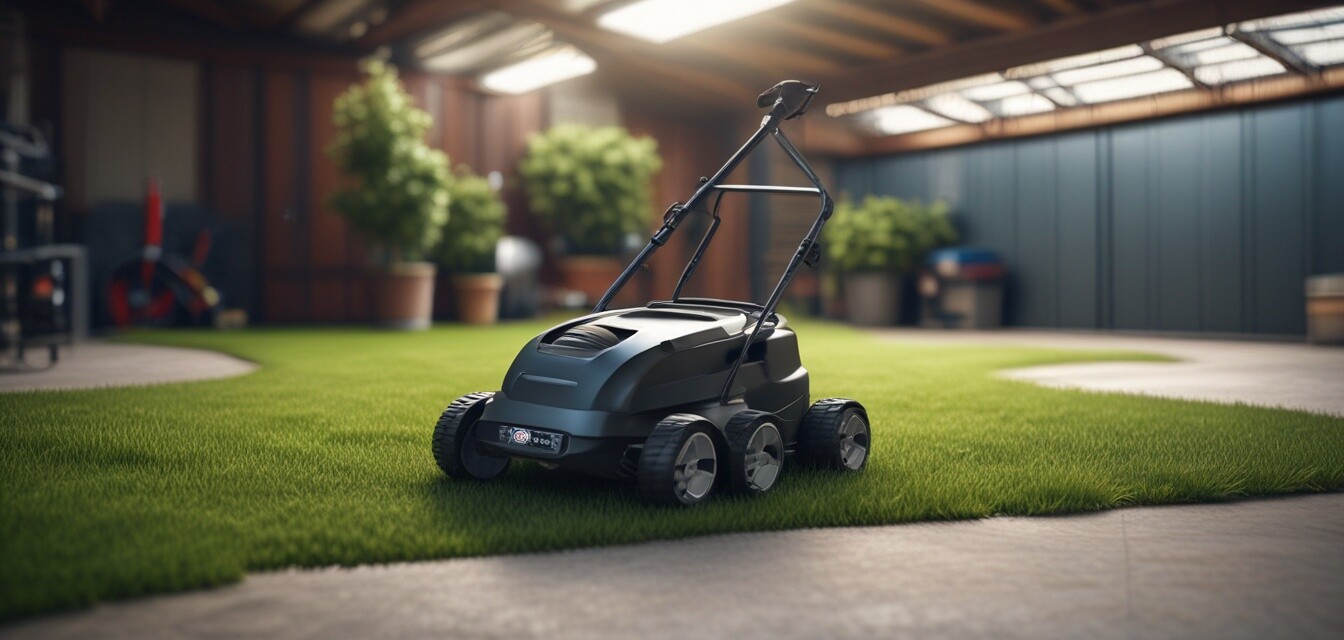 Robotic lawn mower storage